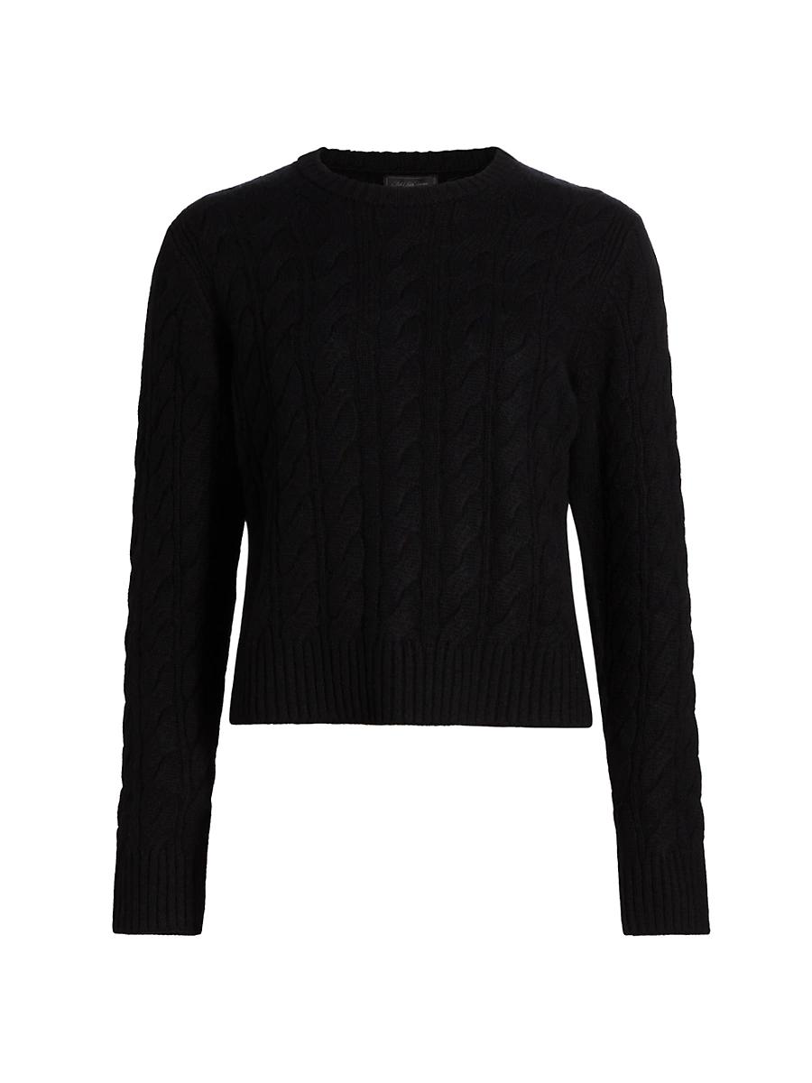 Womens Cable-Knit Cashmere Pullover Product Image