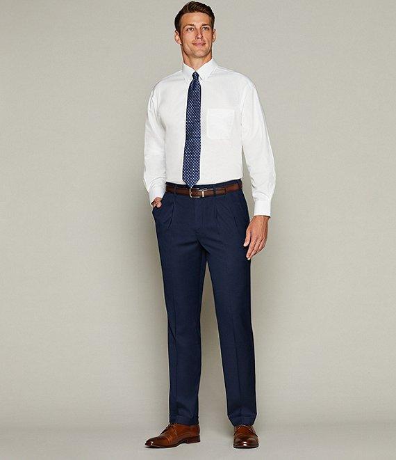 Gold Label Roundtree & Yorke Fitted Non-Iron Button-Down Collar Solid Dress Shirt Product Image