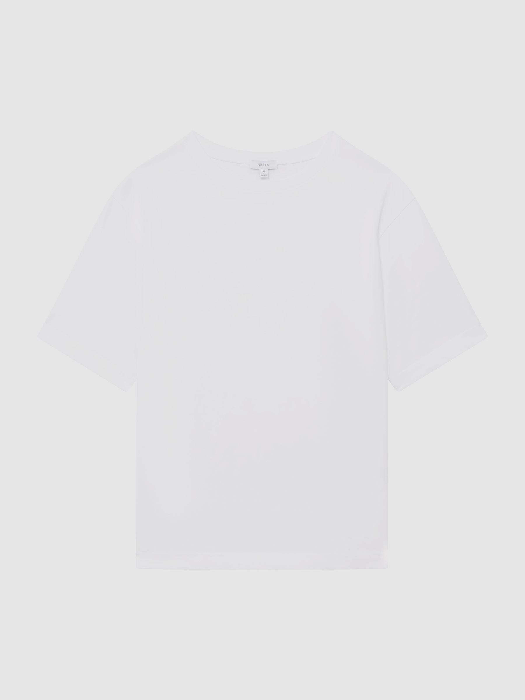 Oversized Garment Dye T-Shirt in White Product Image