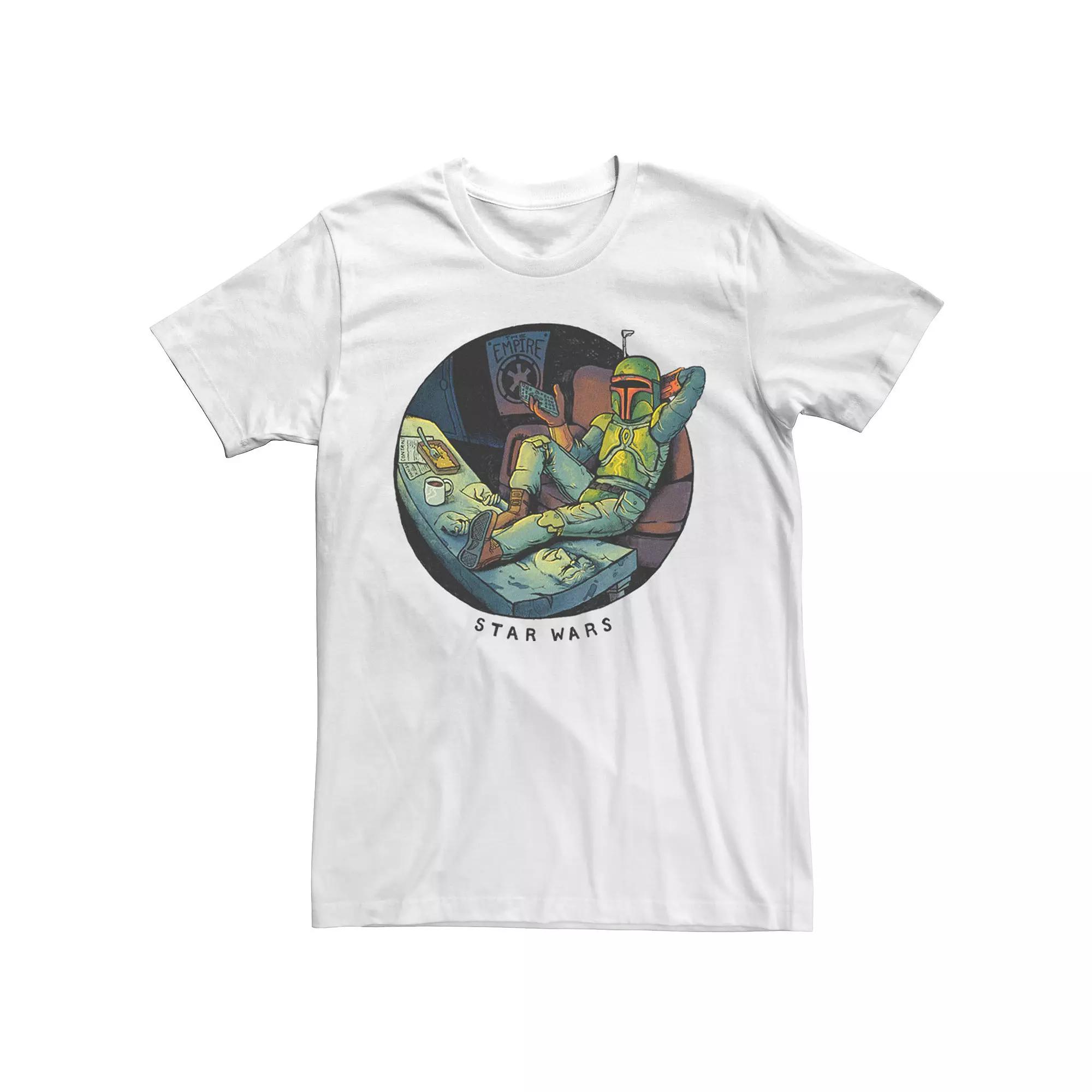 Men's Star Wars Boba Fett Relaxing Cartoon Tee,  Product Image