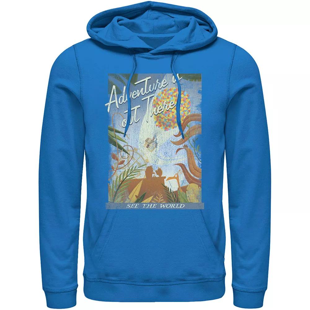 Disney / Pixar's Up Men's Poster Distressed Vintage Hoodie,  Product Image