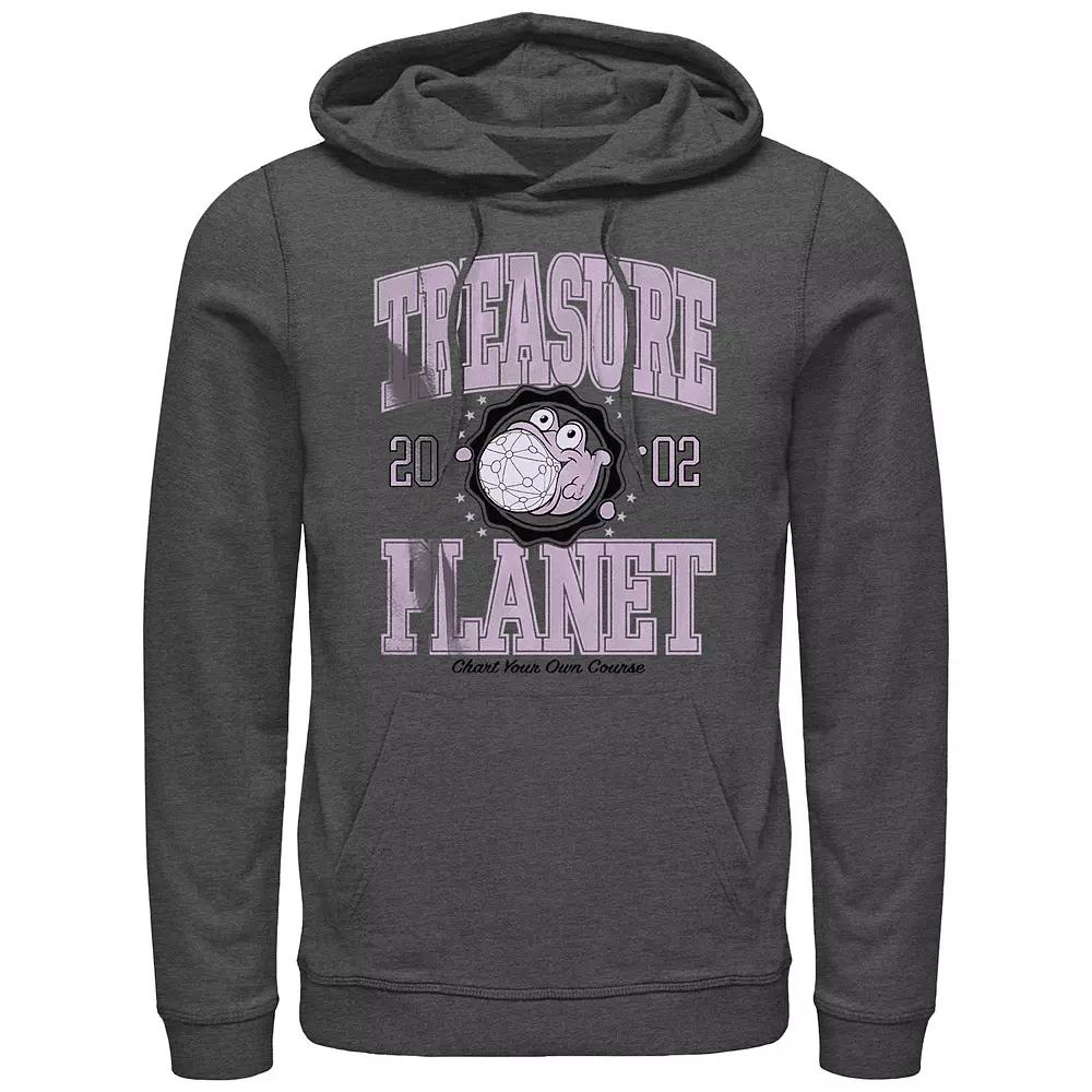 Men's Treasure Planet 2002 Chart Your Own Course Graphic Hoodie, Size: Small, Grey Heather Product Image