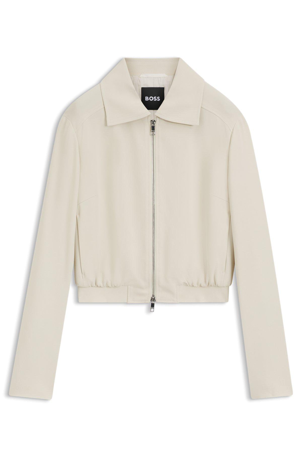 Regular-fit blazer in soft crepe Product Image
