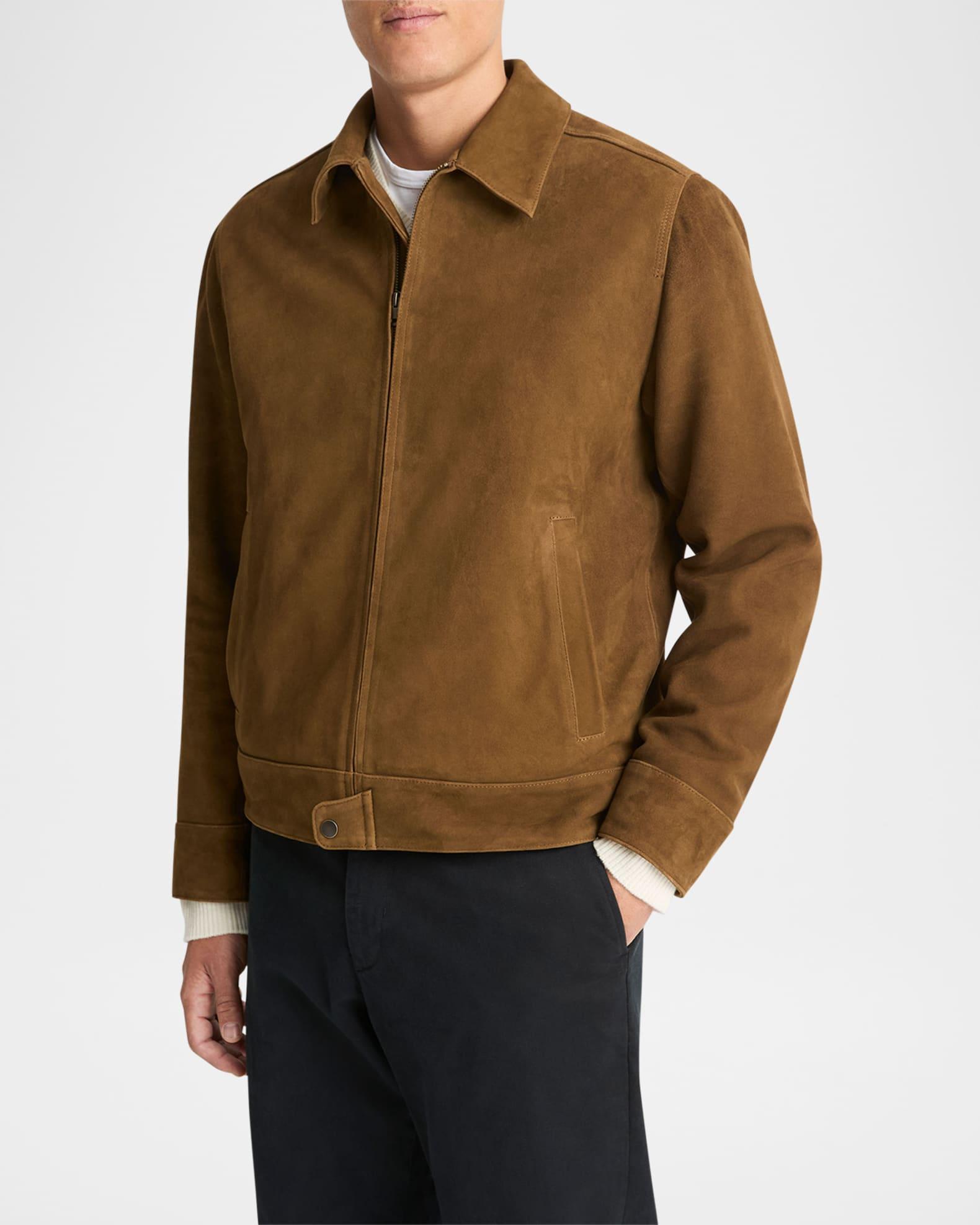 Men's Suede Short Jacket Product Image
