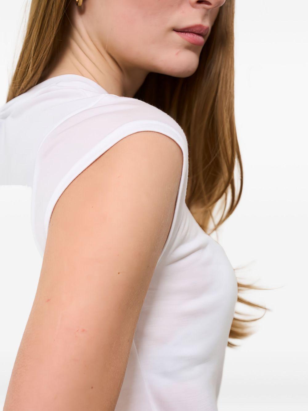 logo-motif cap-sleeve T-shirt Product Image