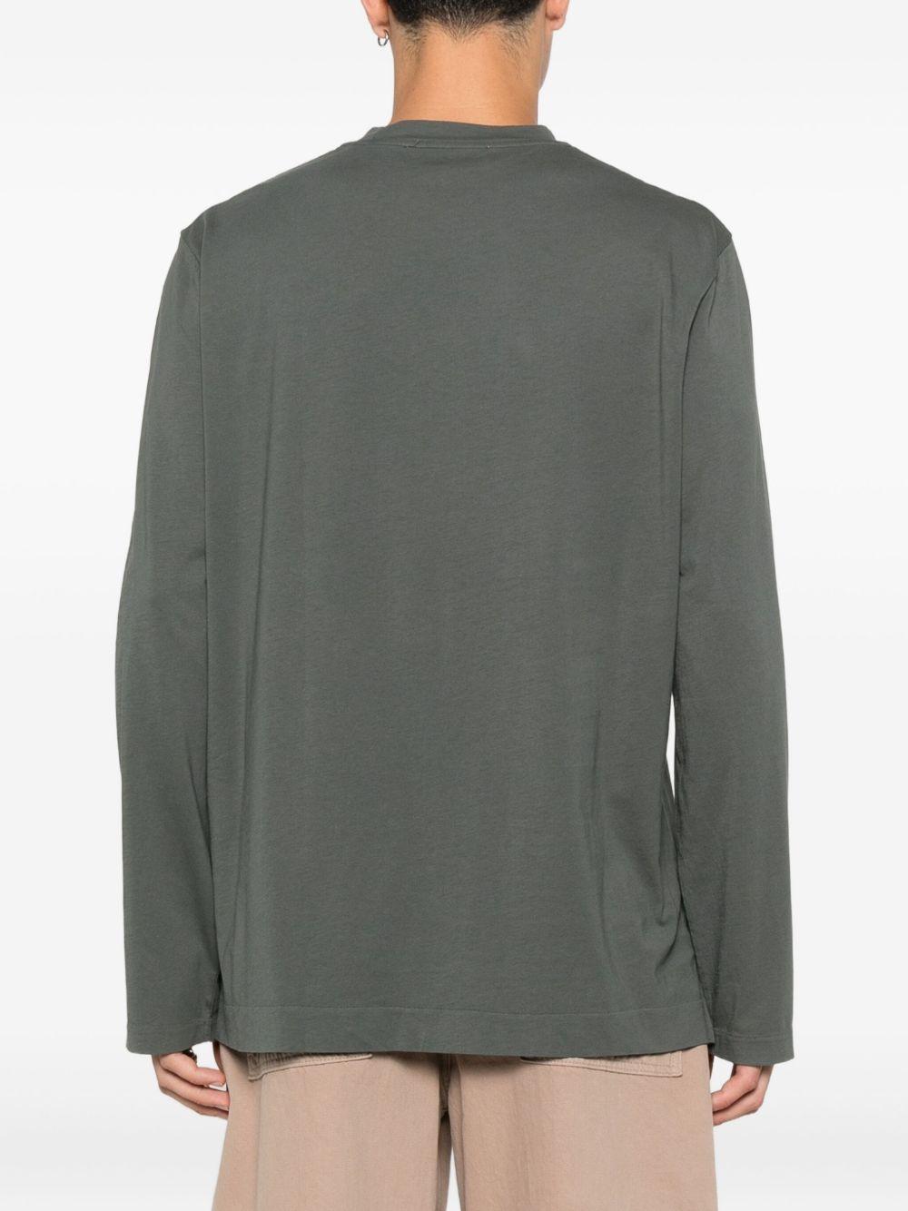 OUR LEGACY Cotton Long Sleeve T-shirt In Gray Product Image