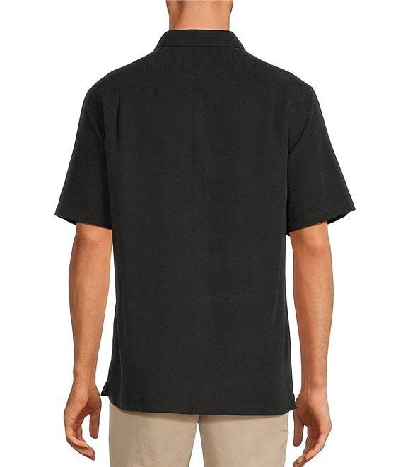 Roundtree & Yorke Short Sleeve Solid Slub Sport Shirt Product Image