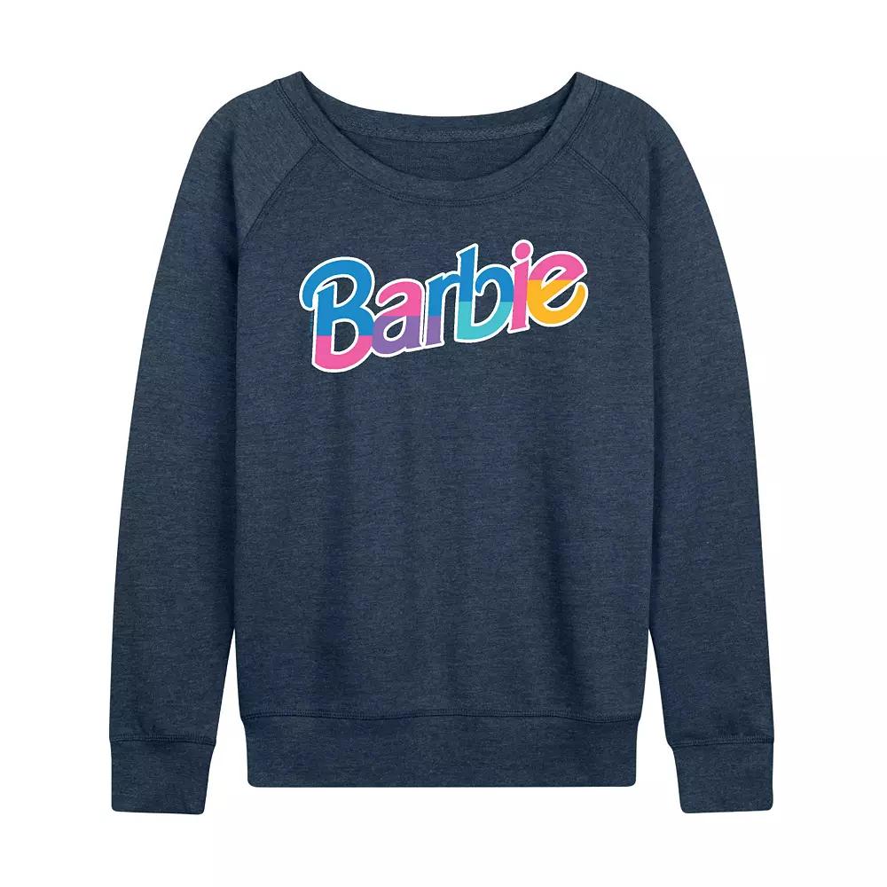 Women's Barbie® Dollhouse Logo French Terry Long Sleeve Tee, Girl's,  Product Image