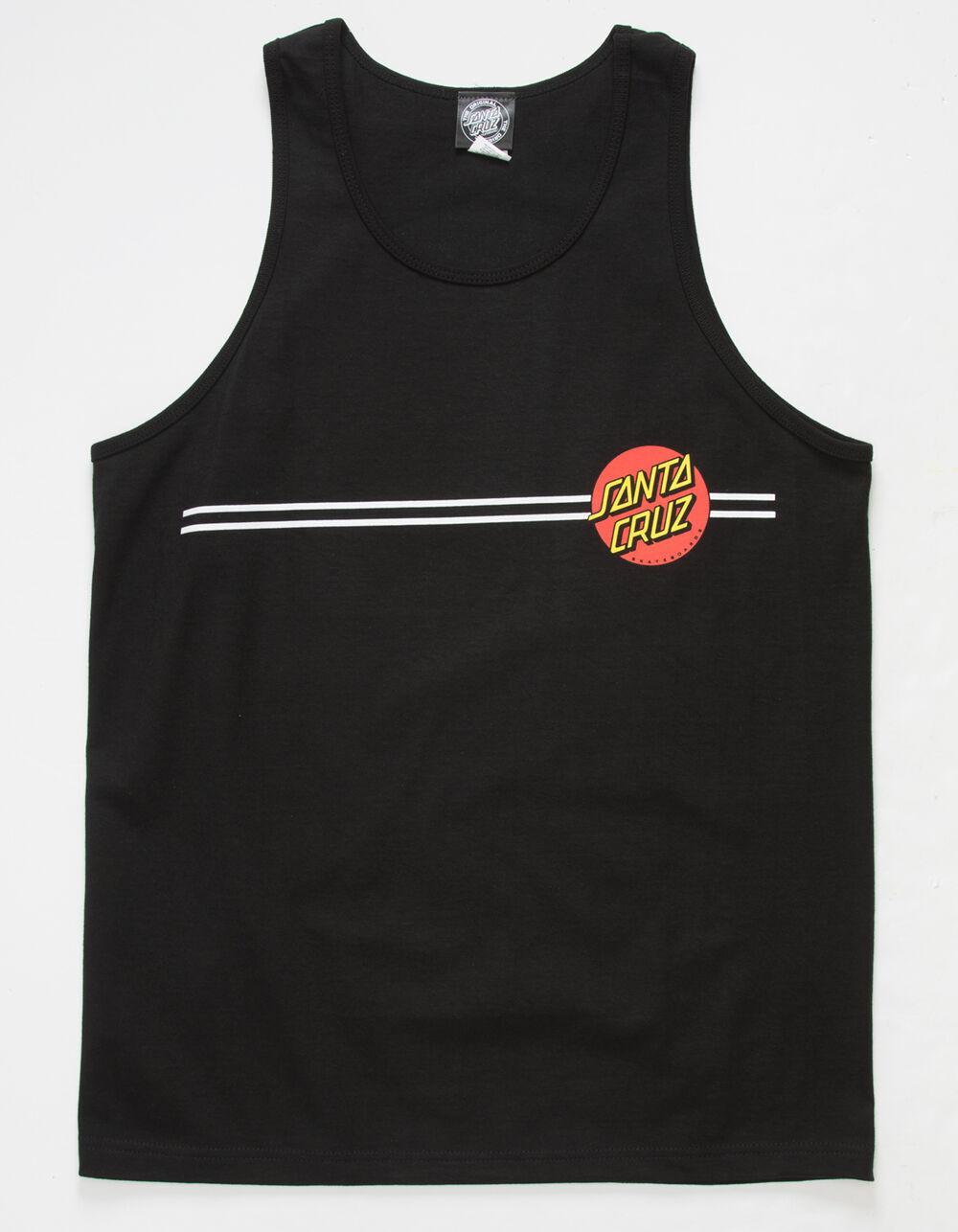 SANTA CRUZ Classic Dot Mens Black Tank - BLACK Product Image