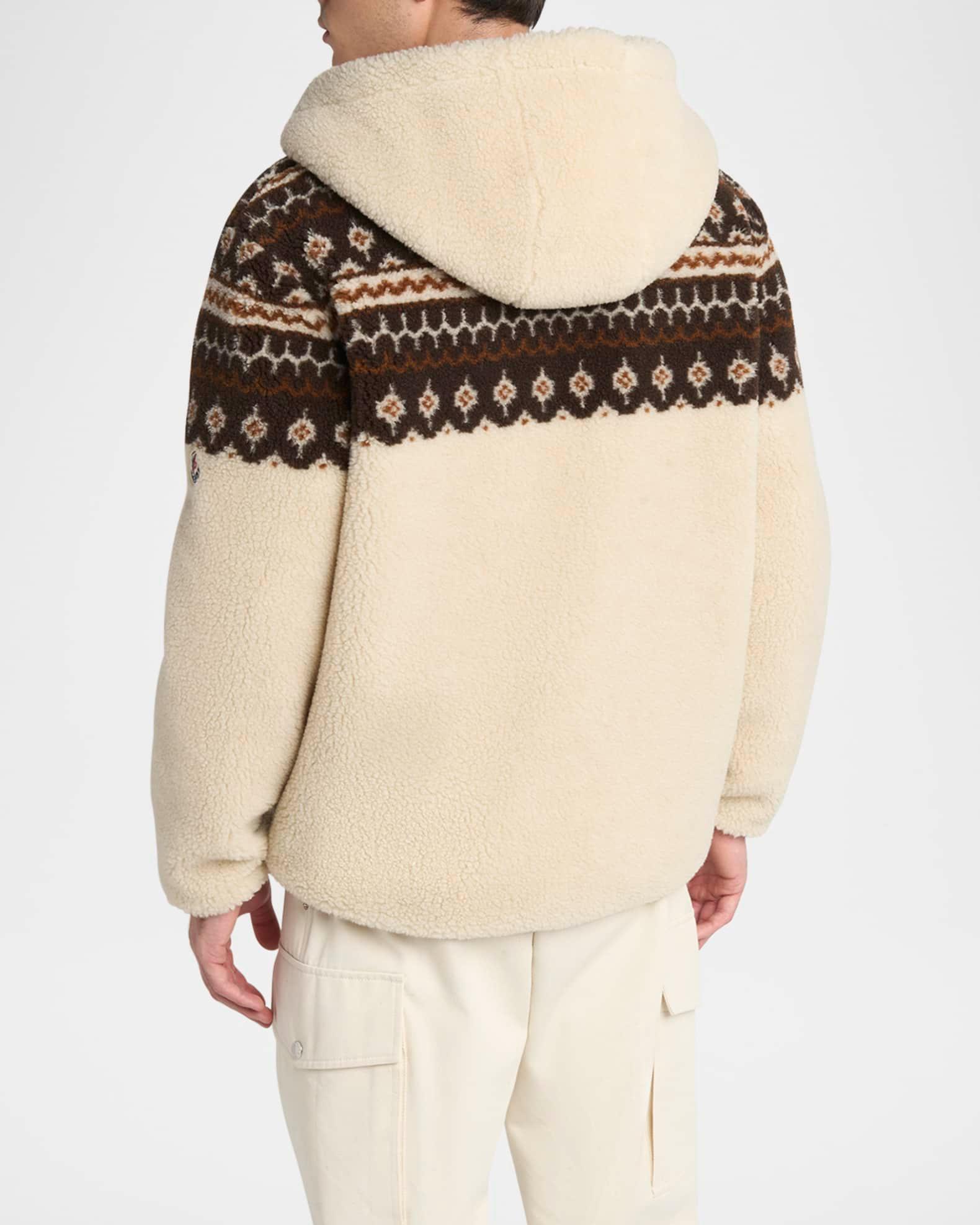 Men's Teddy Boucle Hooded Full-Zip Jacket Product Image