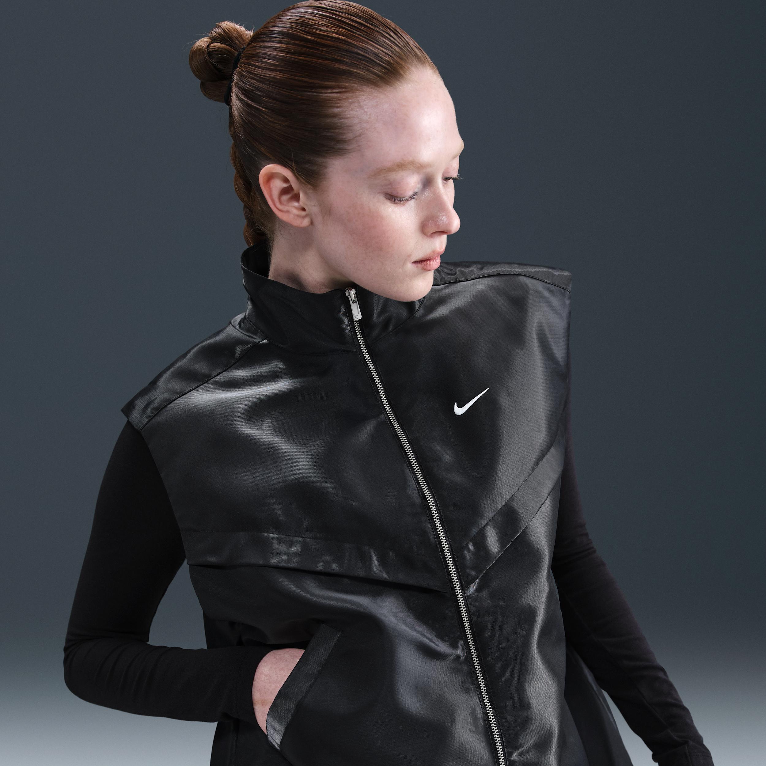Womens Nike Sportswear Windrunner Shine Vest | HV2472-010 Product Image
