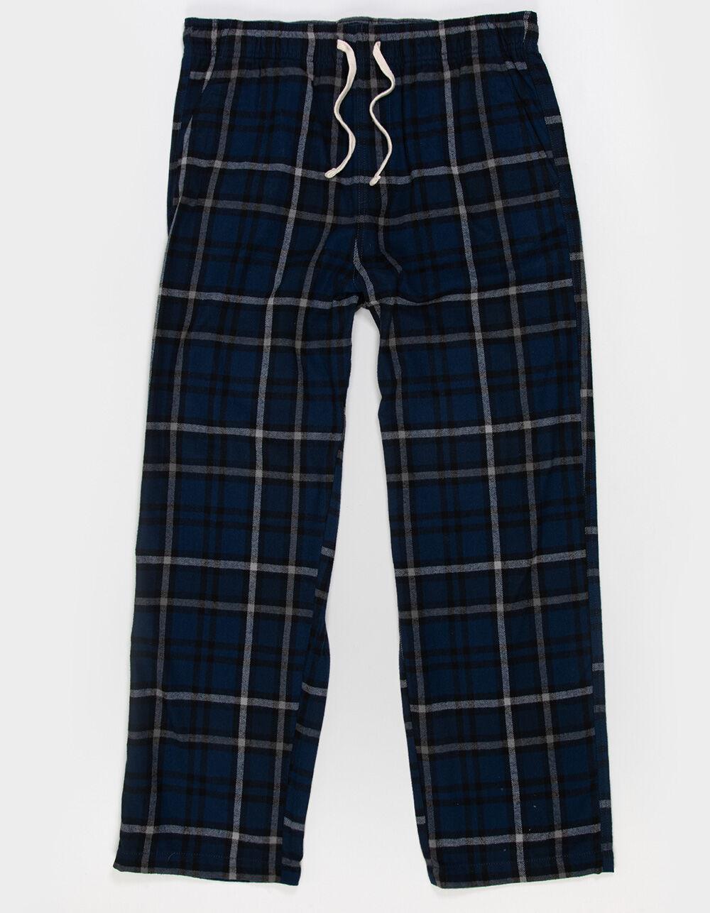 RSQ Mens Plaid Pajama Pants - WHT/GRAY Product Image