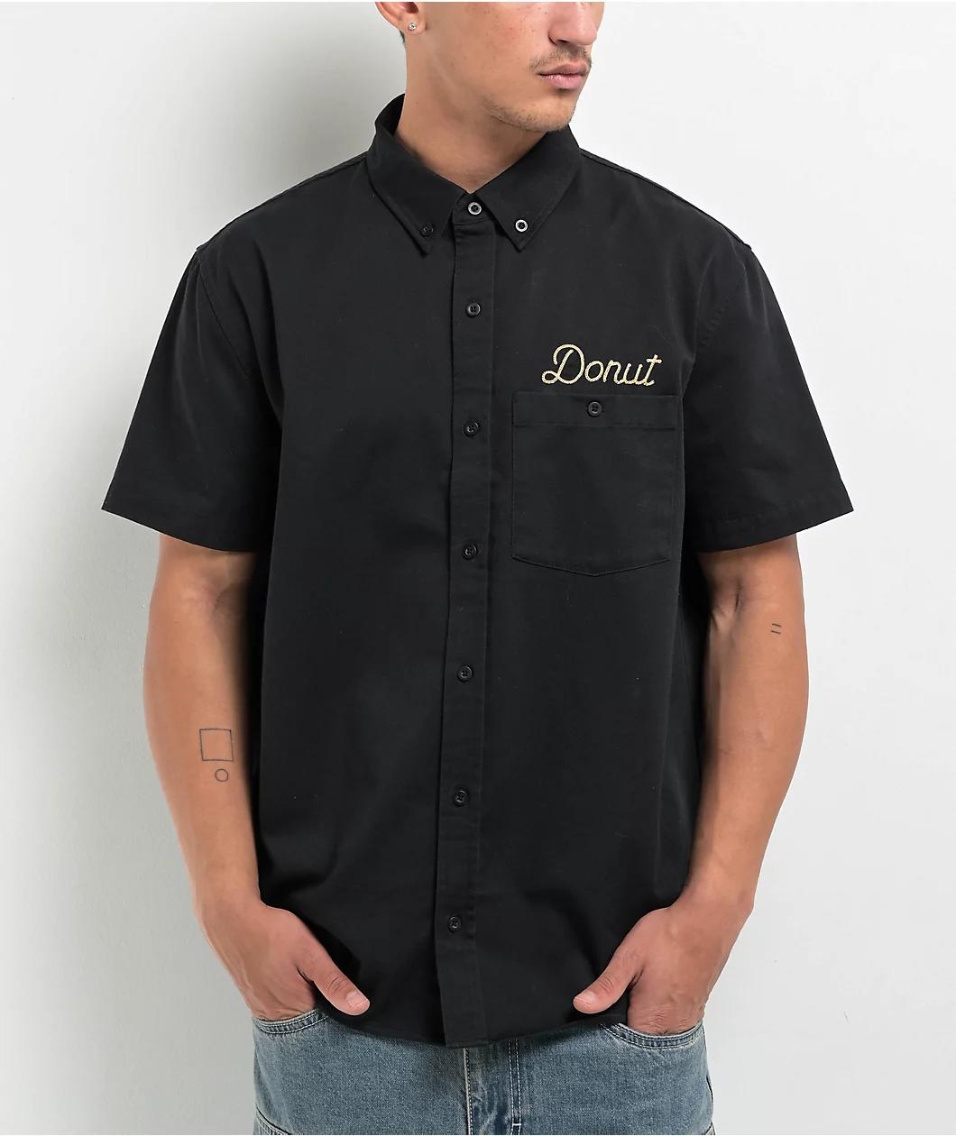 Donut Work With Your Hands Black Work Shirt Product Image