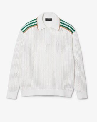 Runway Long Sleeved Knit Polo Product Image