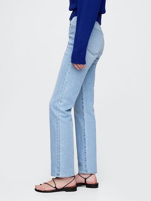 High Rise Studded &apos;90s Straight Jeans Product Image