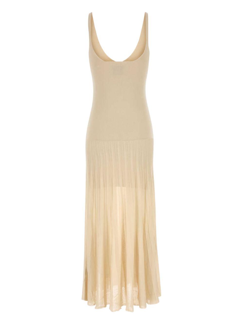 ribbed v-neck midi dress Product Image