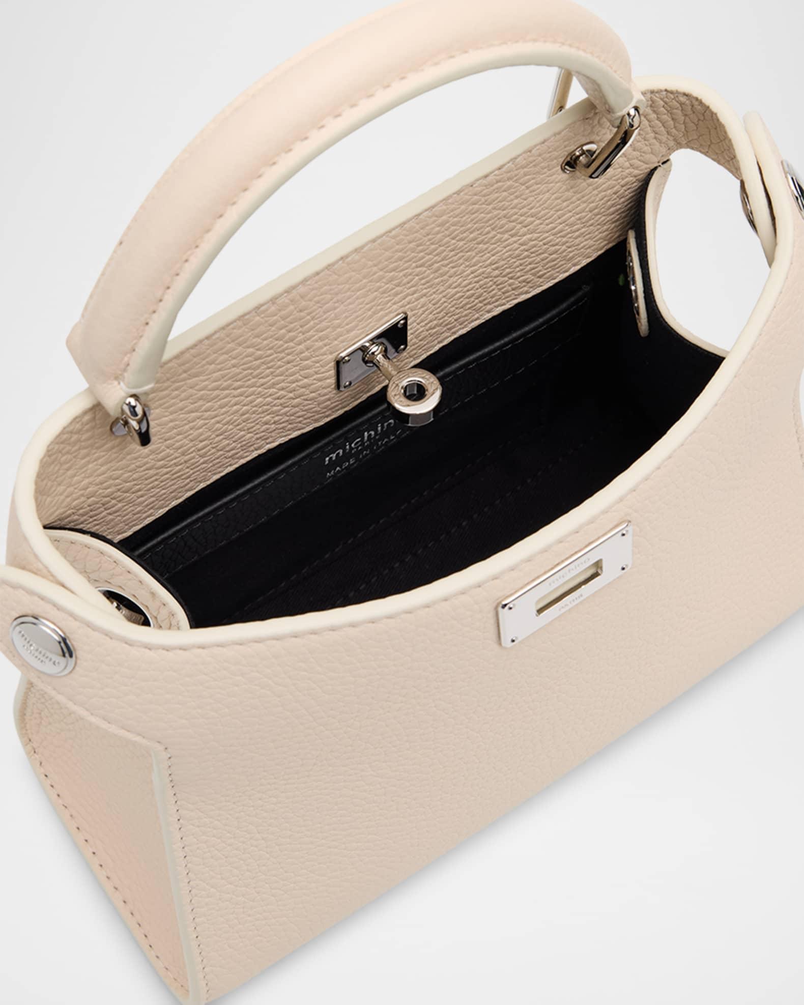 Lutece Nano Grained Leather Top-Handle Bag Product Image