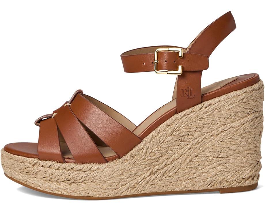 Hilarie Burnished Leather Espadrille Product Image