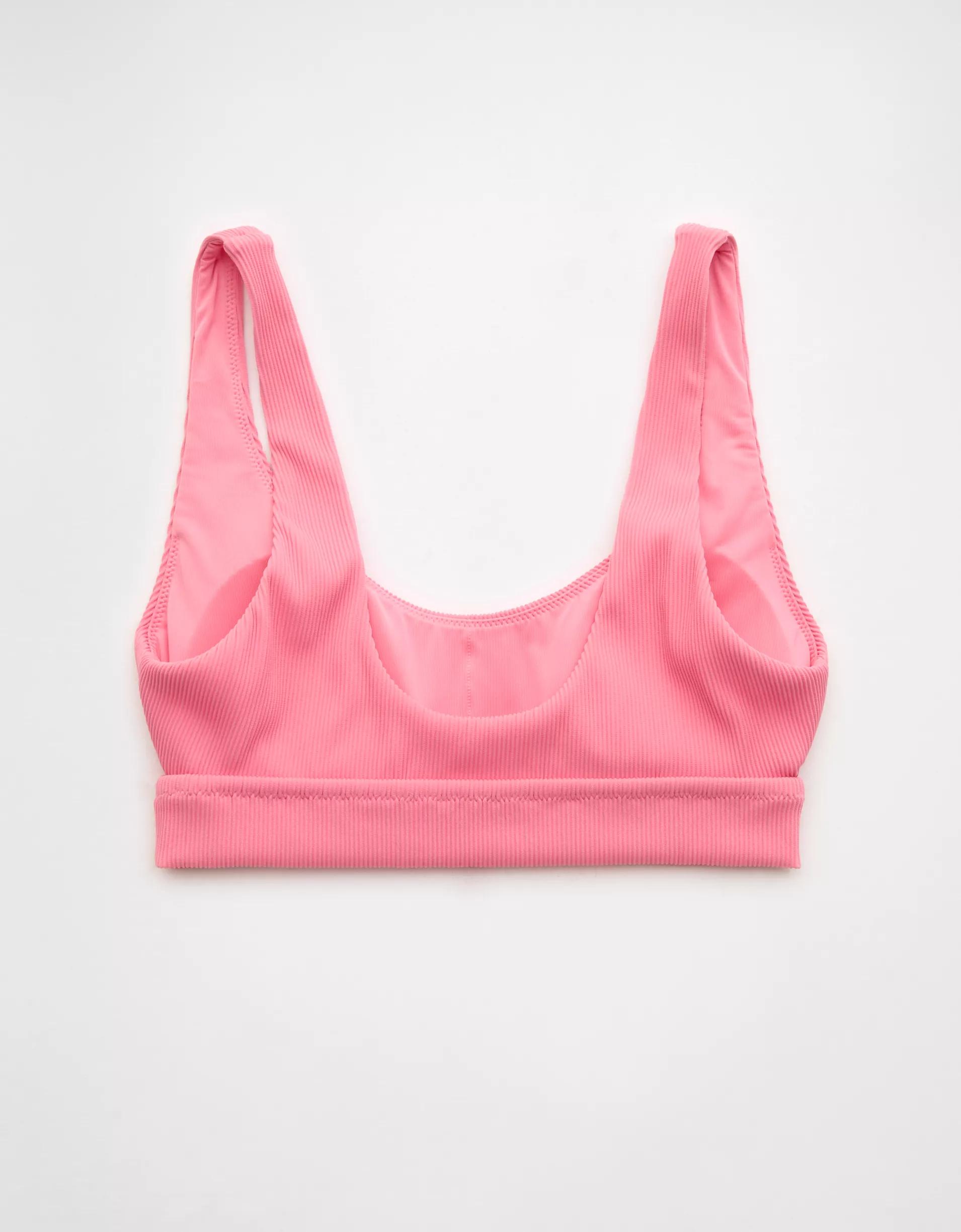 Aerie Banded Wide Strap Scoop Ribbed Bikini Top Product Image