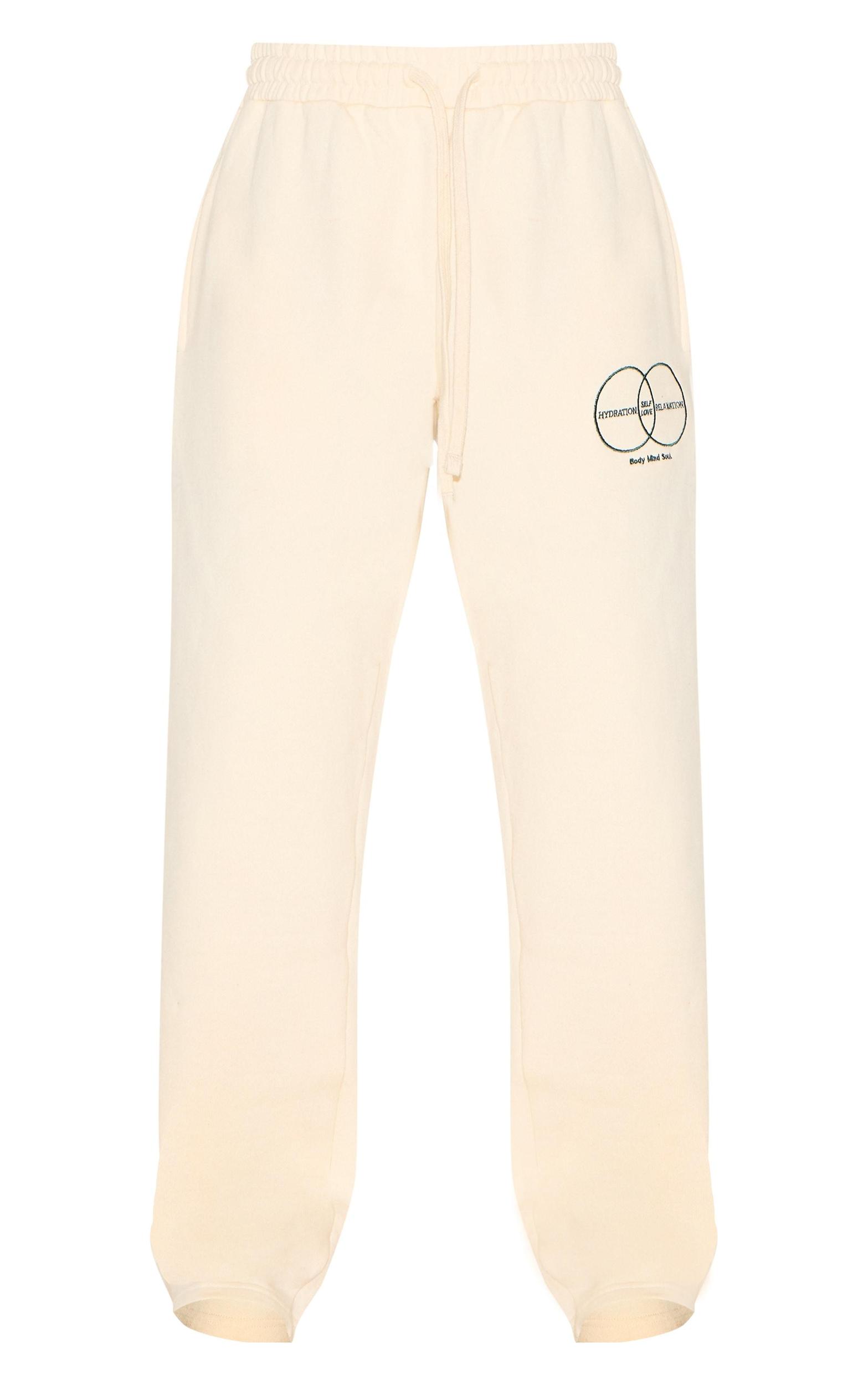  Cream Circle Wellness Premium Print Straight Leg Sweatpants Product Image