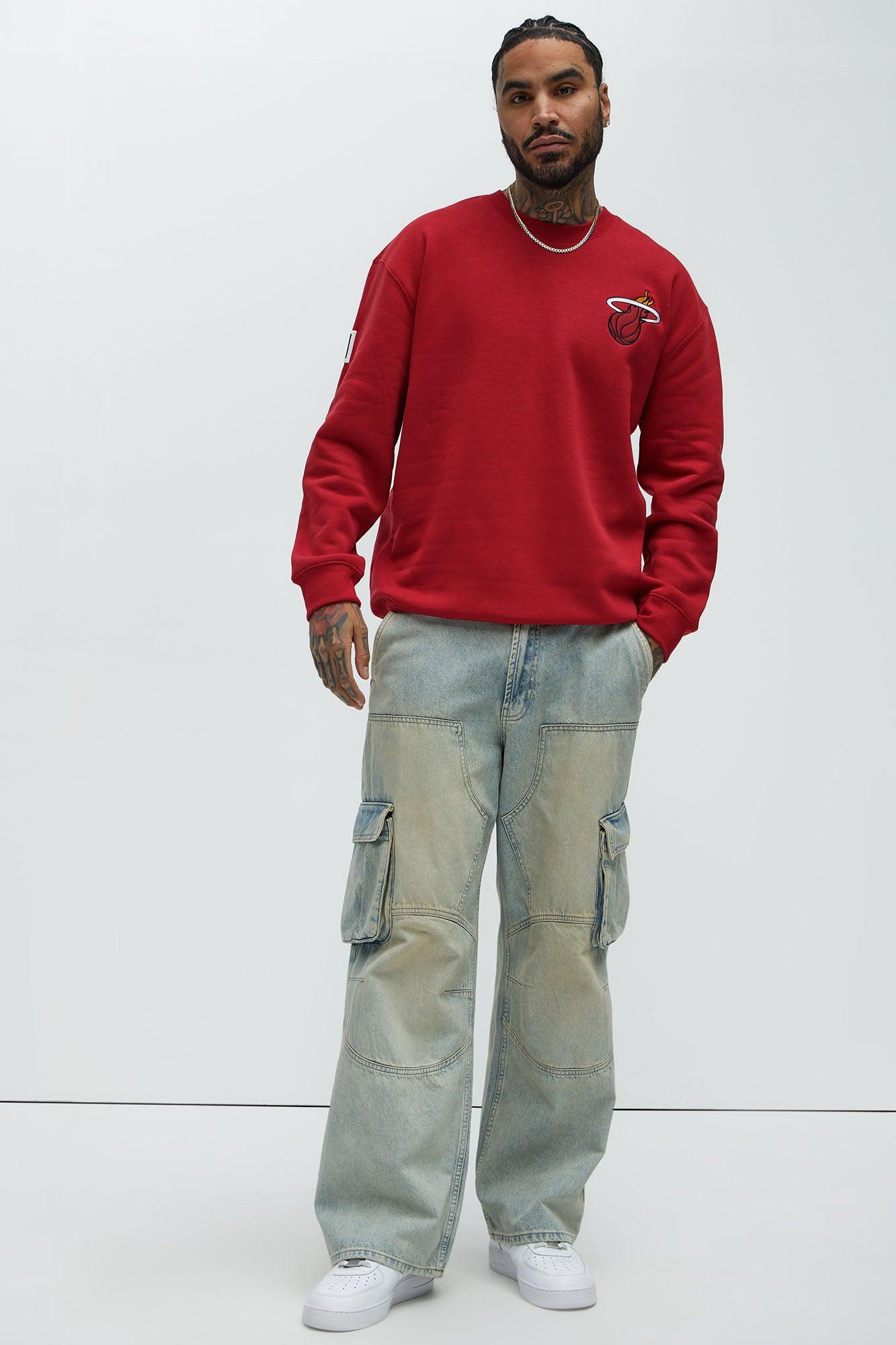 Heat Loud Crewneck Sweatshirt - Burgundy Product Image