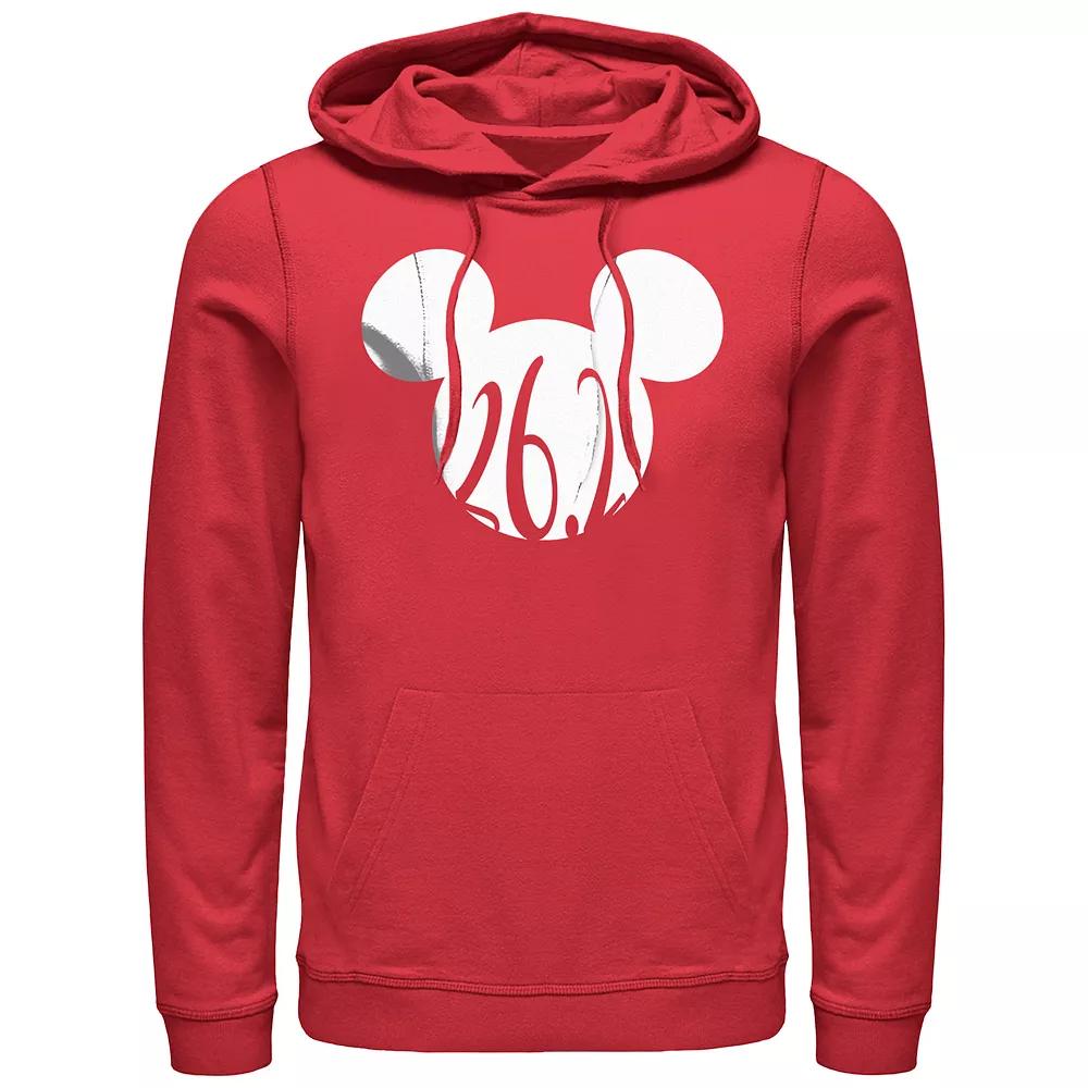 Disney's Mickey Mouse Men's 26.2 Hoodie, Size: Medium, Red Product Image