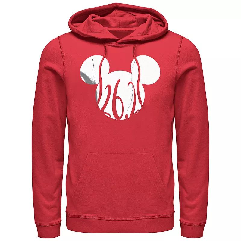 Disney's Mickey Mouse Men's 26.2 Hoodie, Size: Medium, Red Product Image