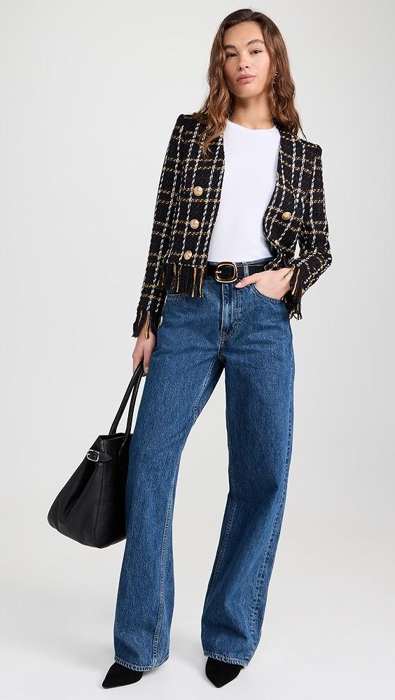 L'AGENCE Belmont Fringe Jacket | Shopbop Product Image