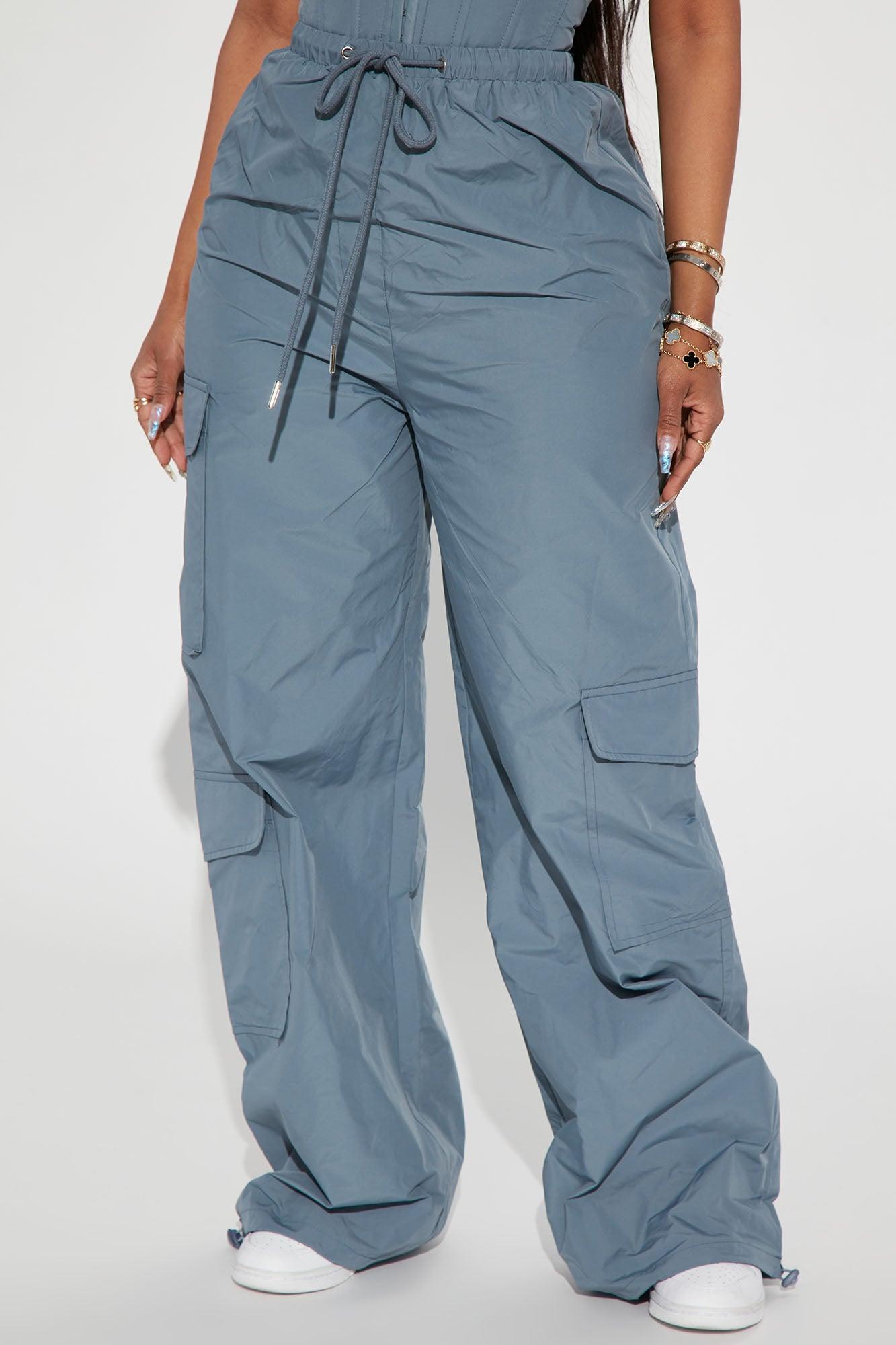 She's Just All That Pant Set - Slate Blue Product Image