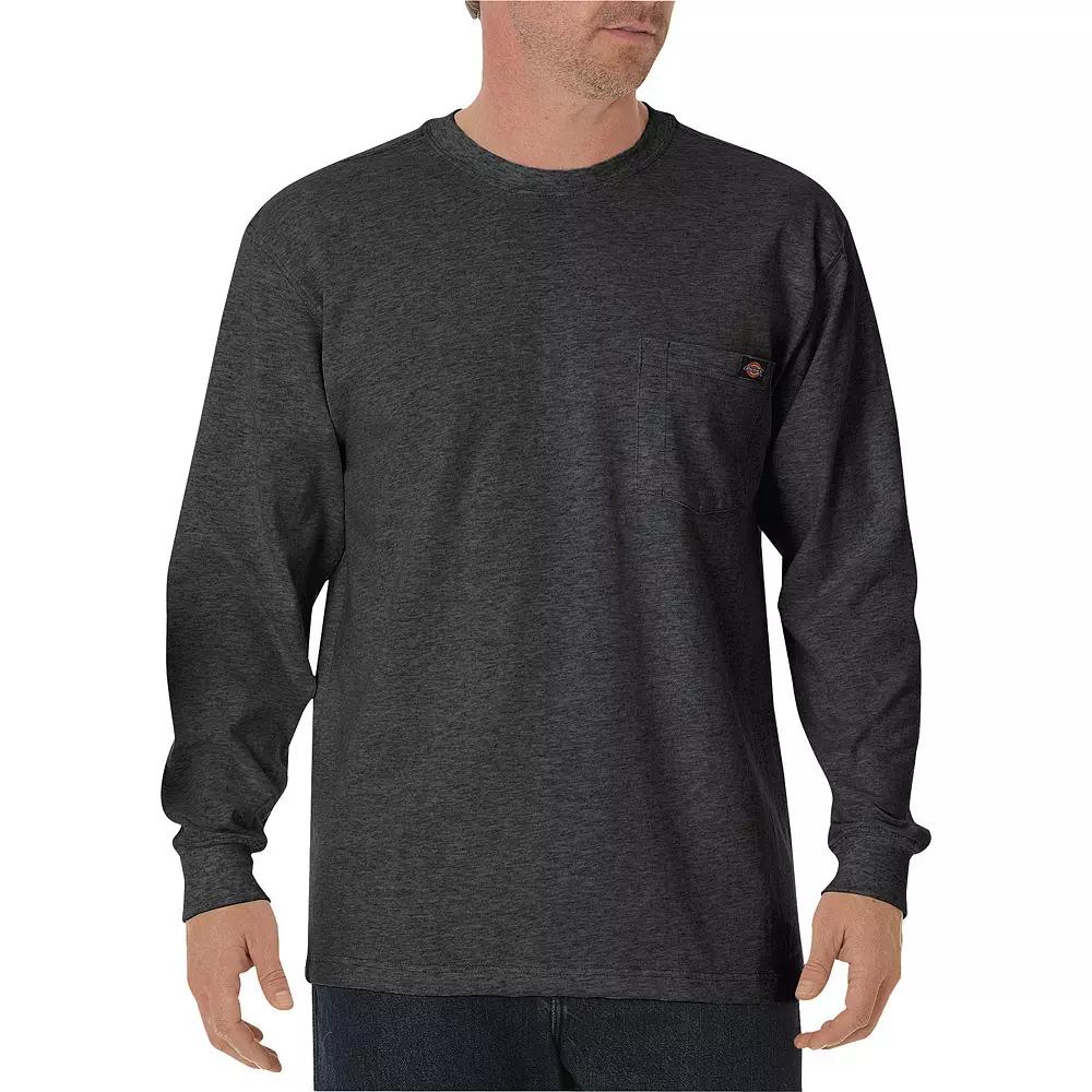 Men's Dickies Heavyweight Crewneck Long Sleeve Tee,  Product Image