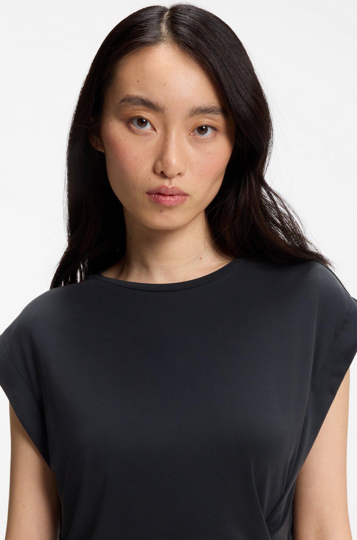 Jersey T-shirt with side twist detail Product Image