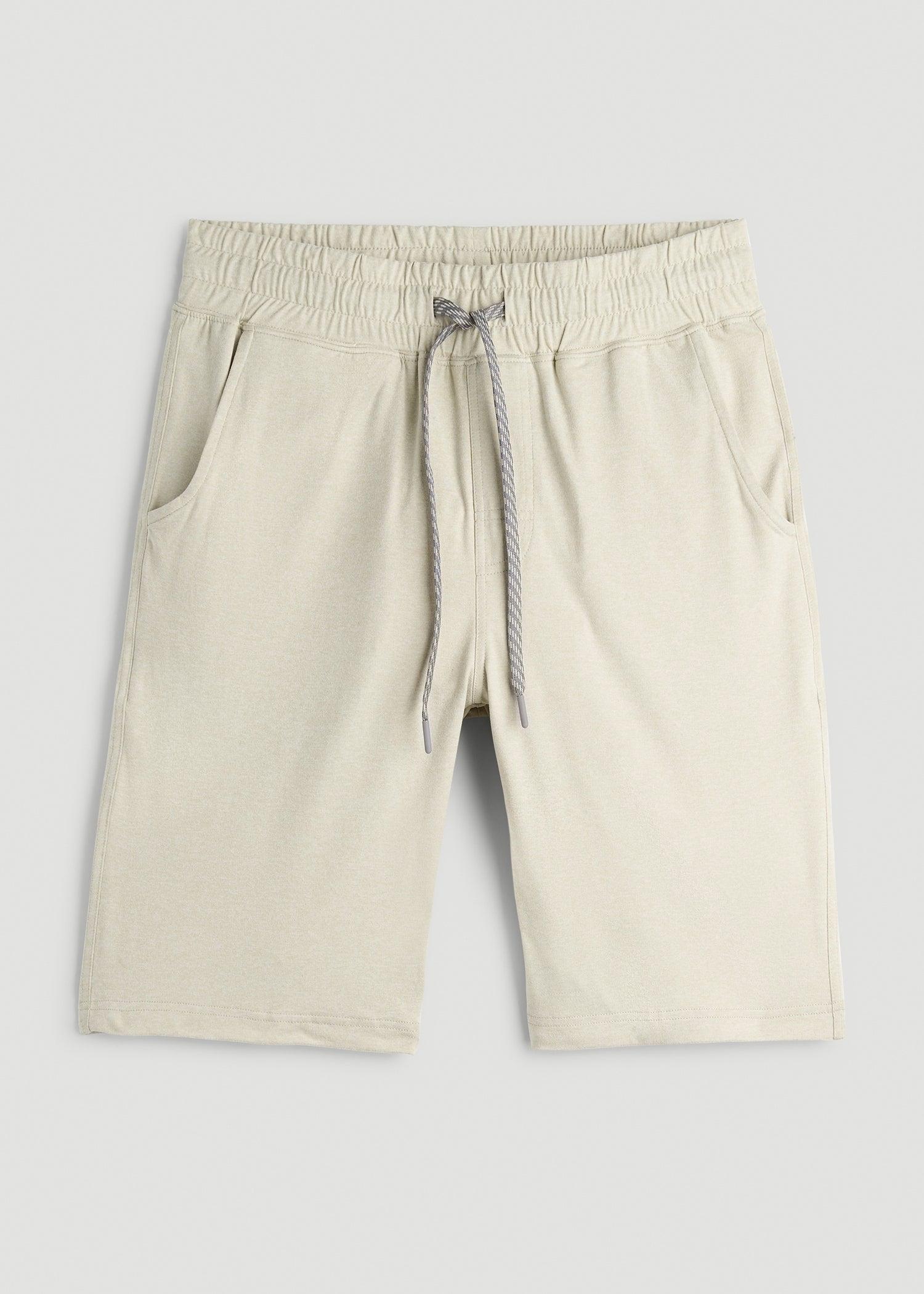 Weekender Stretch Lounge Shorts for Tall Men in Stone Heather Male Product Image