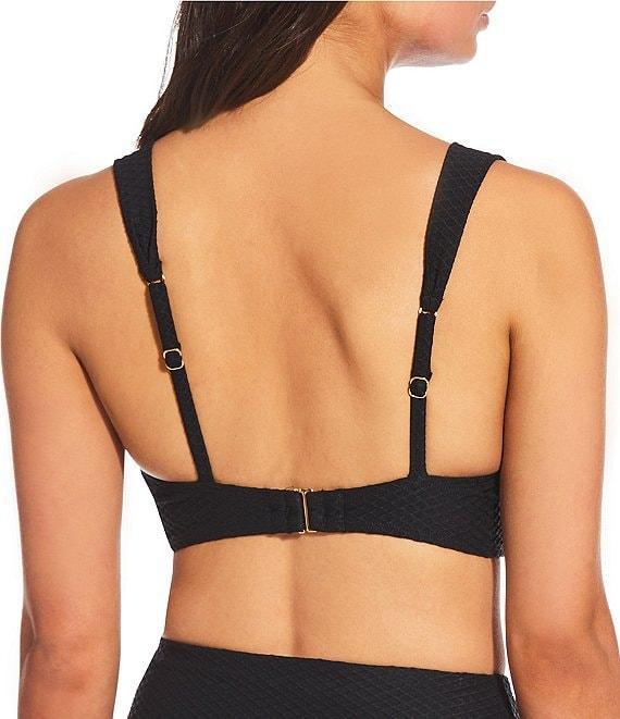 Alex Marie Textured Banded High Waisted Swim Bottom Product Image