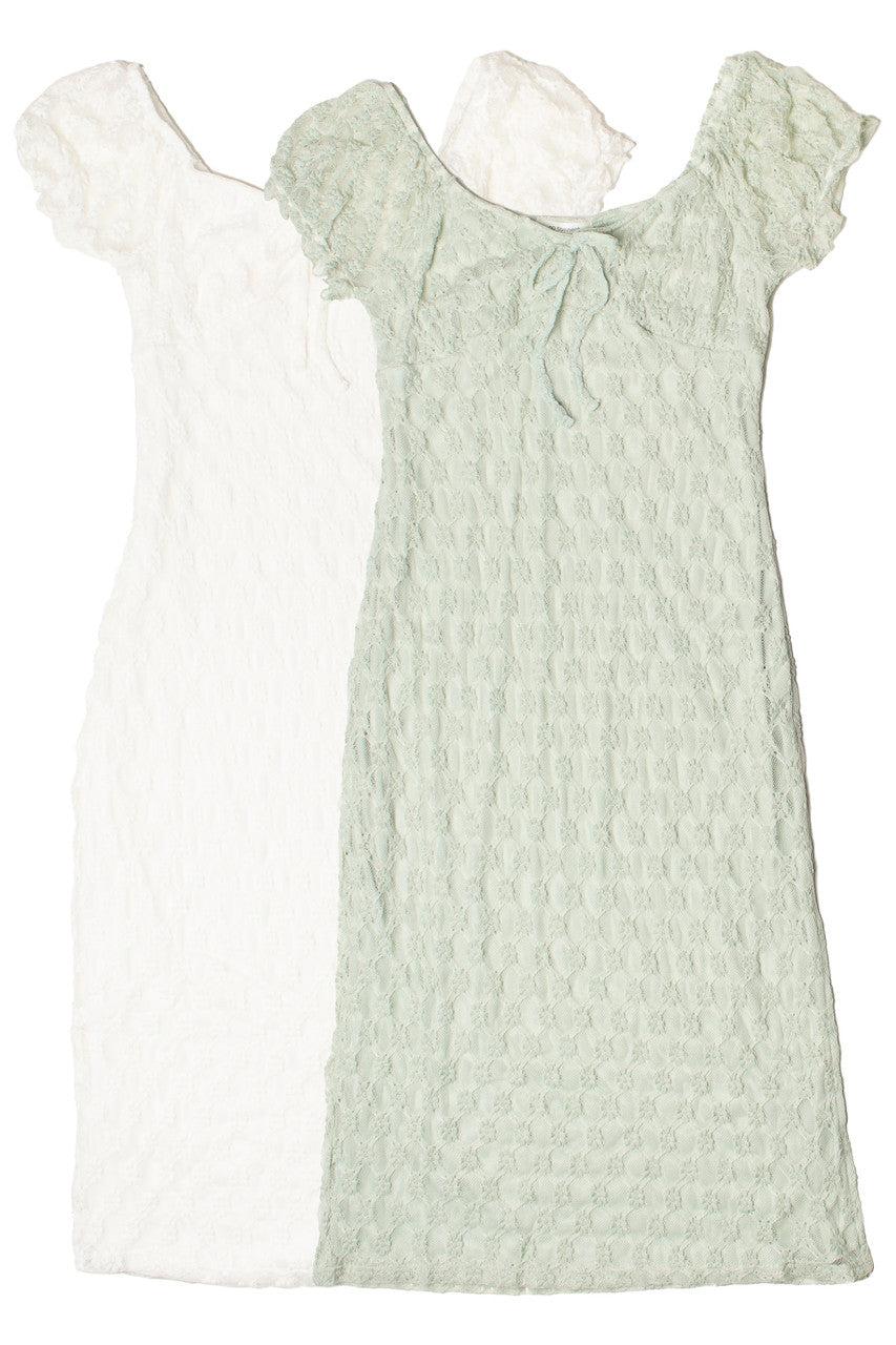 Floral Lace Sweetheart Midi Dress Product Image