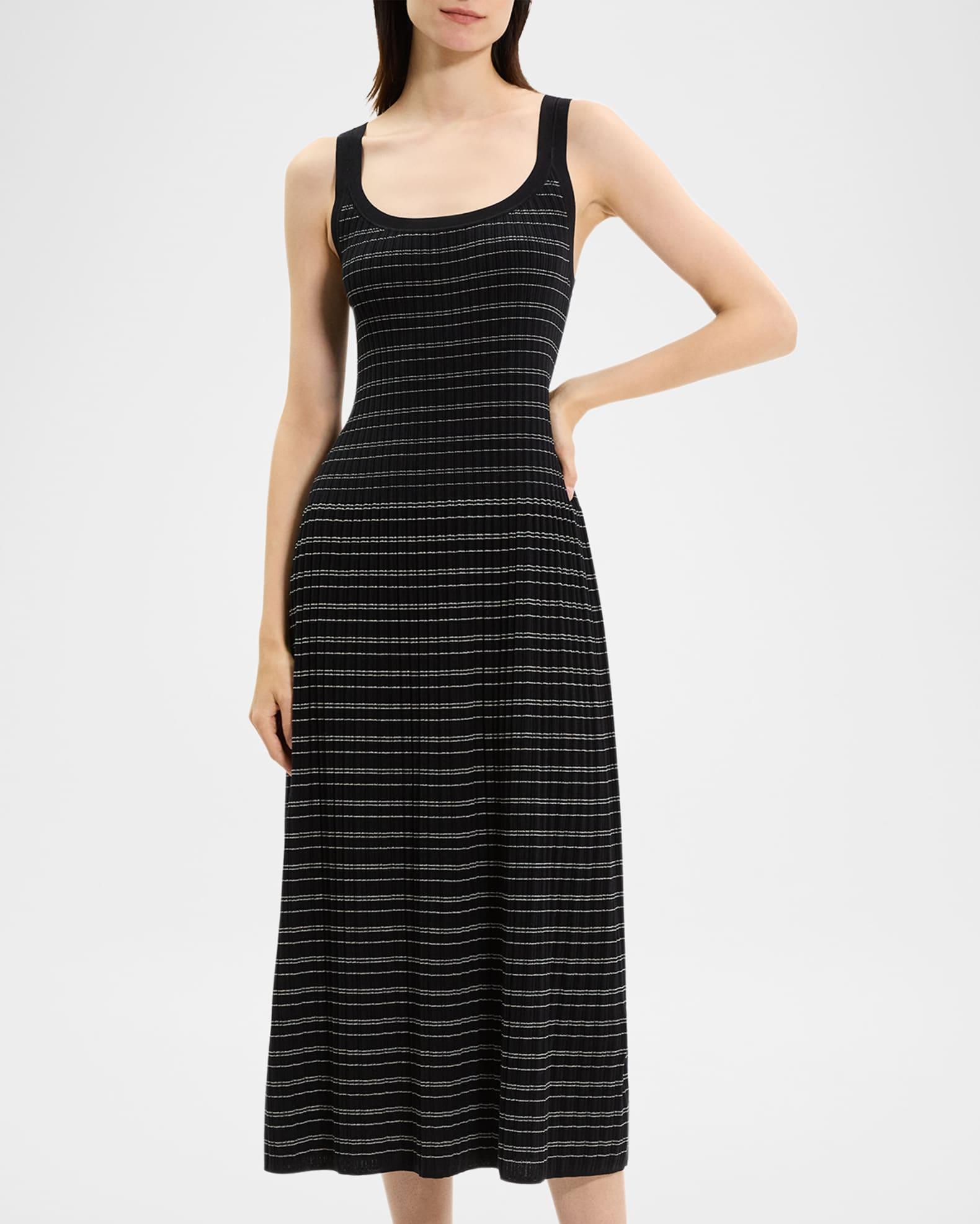 Stripe Knit Midi Dress Product Image