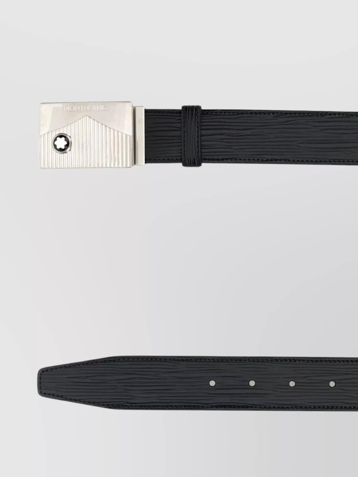 MONTBLANC Logo Buckled Reversible Belt In Multi Product Image