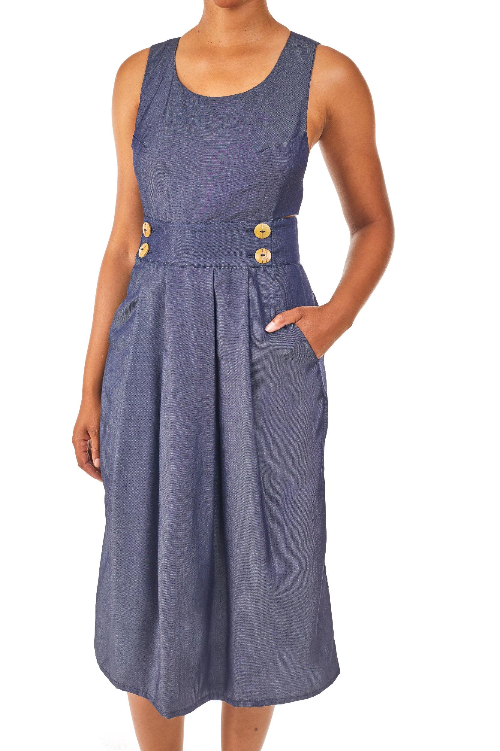 Brigid Jumper in Indigo Tencel Product Image