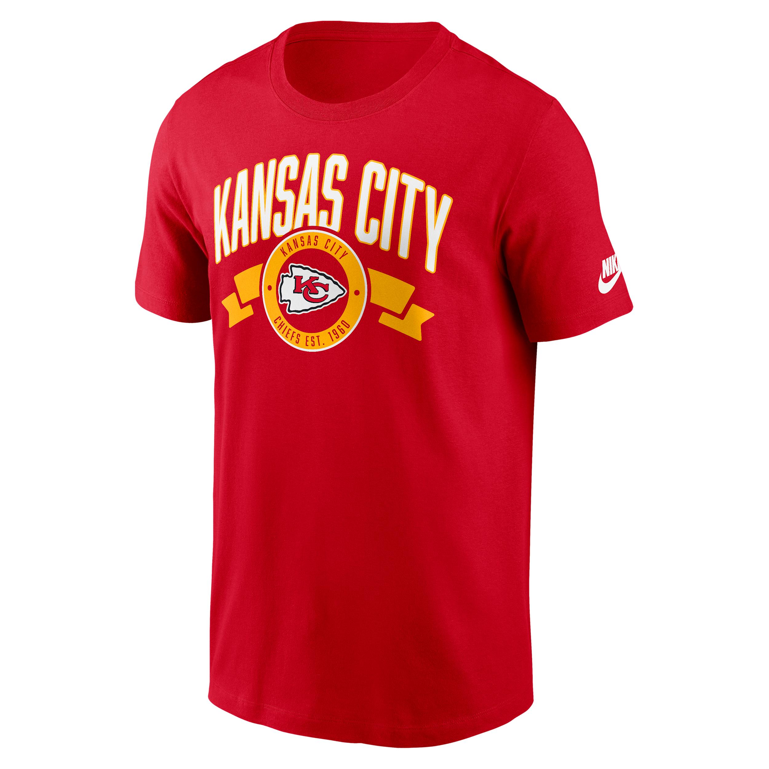 Kansas City Chiefs Rewind Front And Back Hit Essential Nike Mens NFL T-Shirt | N19965N7G-93P Product Image