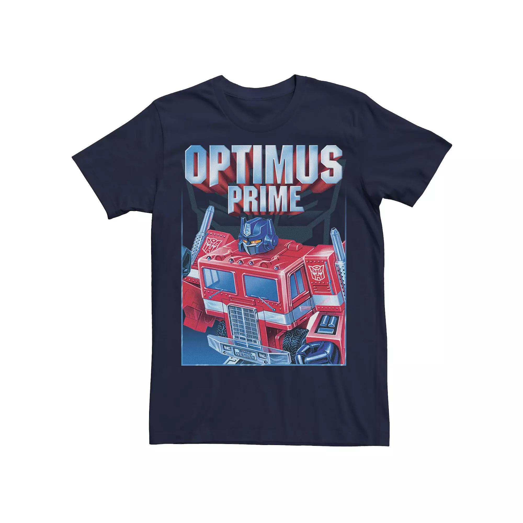Men's Transformers Optimus Prime Portrait Tee, Size: 3XL, Blue Product Image