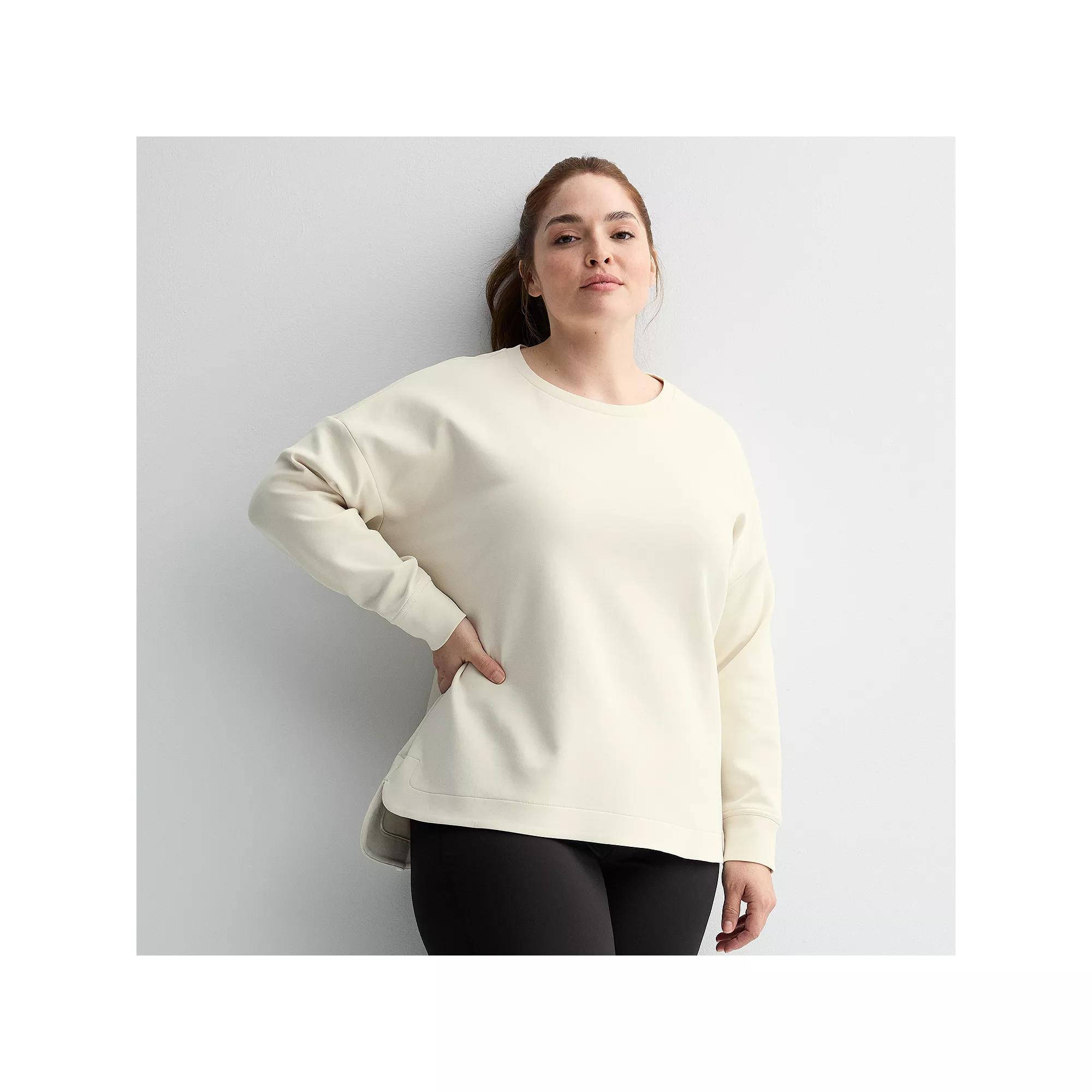 Plus Size Tek Gear Ultracomfort Crew Neck Top, Womens Product Image