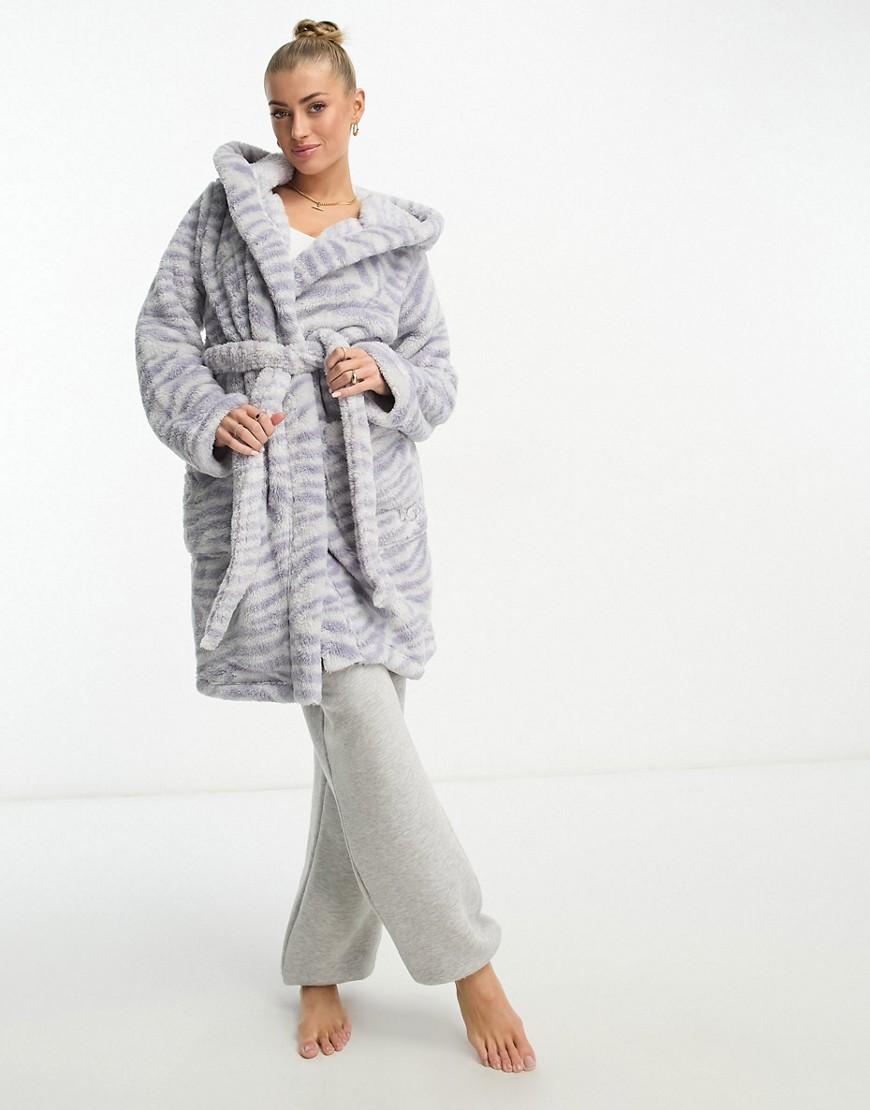 UGG Aarti cozy robe in gray zebra Product Image
