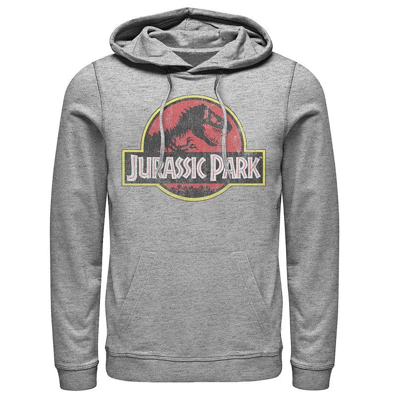Men's Jurassic Park Staff Logo Pocket Patch Graphic Pullover Hoodie,  Product Image