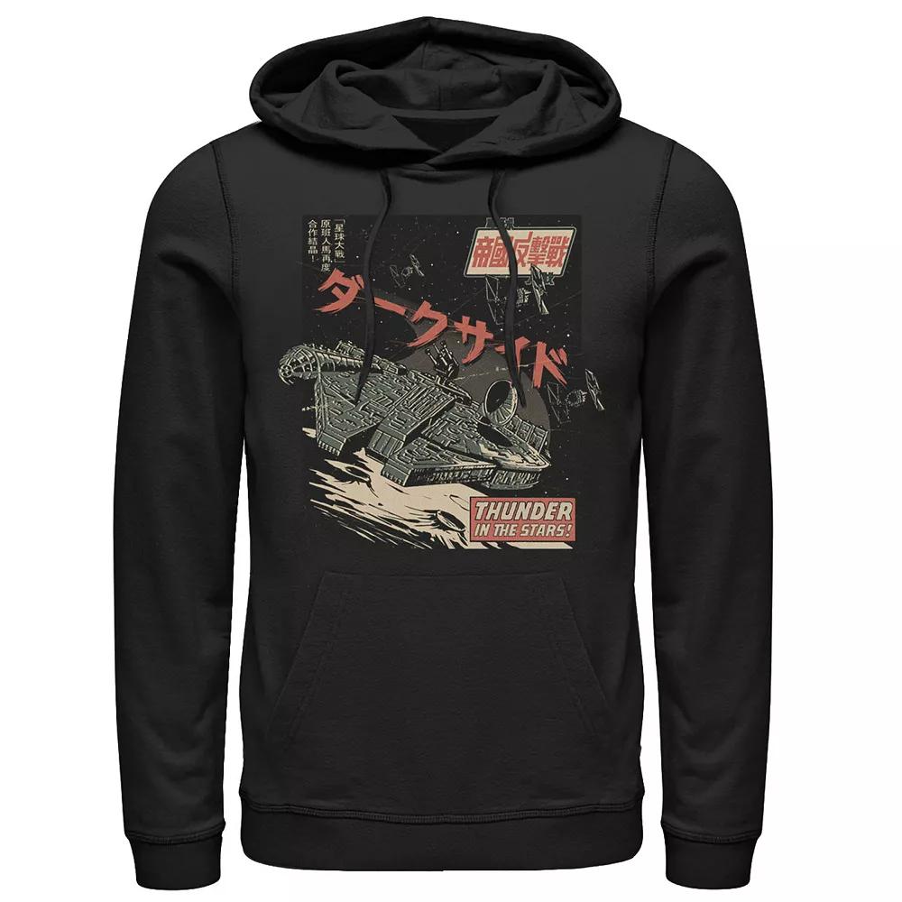 Men's Star Wars Millennium Falcon Kanji Poster Hoodie,  Product Image