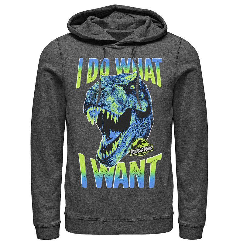 Men's Jurassic Park T-Rex I Do What I Want Graphic Pullover Hoodie,  Product Image