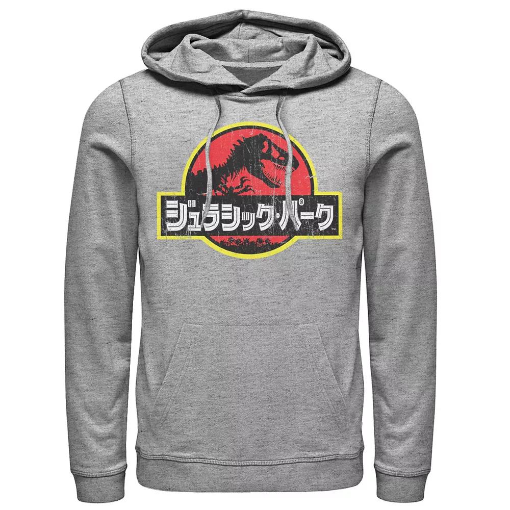 Mens Jurassic Park Logo Outlined Hoodie, Men's,  Product Image