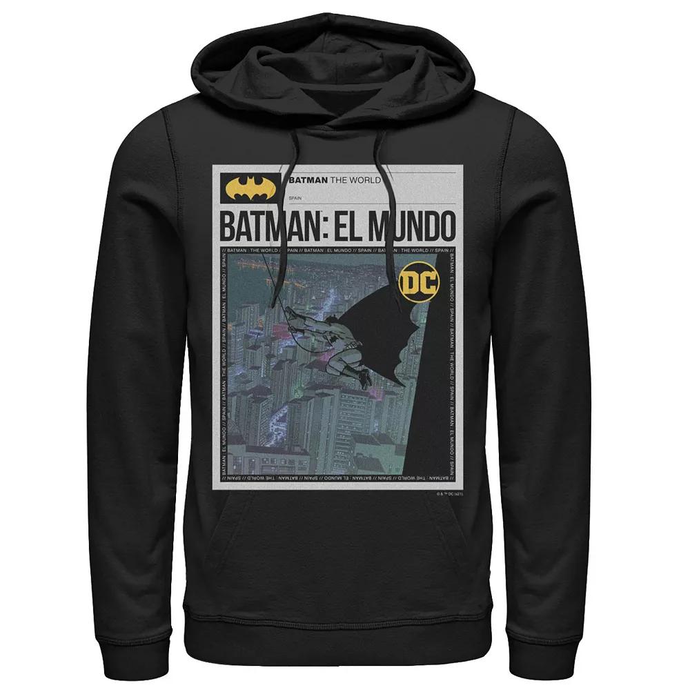 Men's Batman: El Mundo Mexico News Poster Hoodie,  Product Image