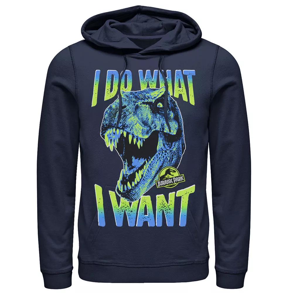 Men's Jurassic Park T-Rex I Do What I Want Graphic Pullover Hoodie,  Product Image