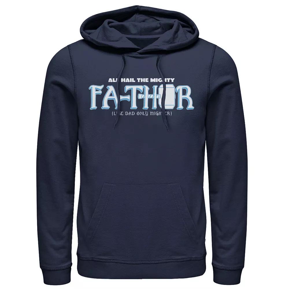 Men's Marvel Hail The Mighty Fa-Thor Simple Father's Day Hoodie,  Product Image