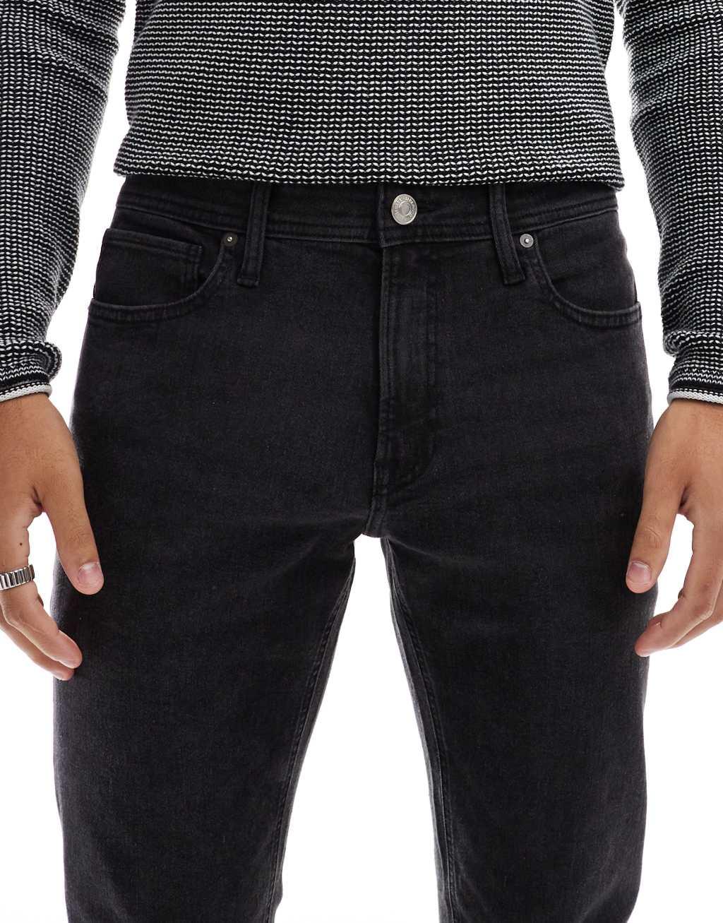 JJ Rebel adam tapered jeans in black  Product Image