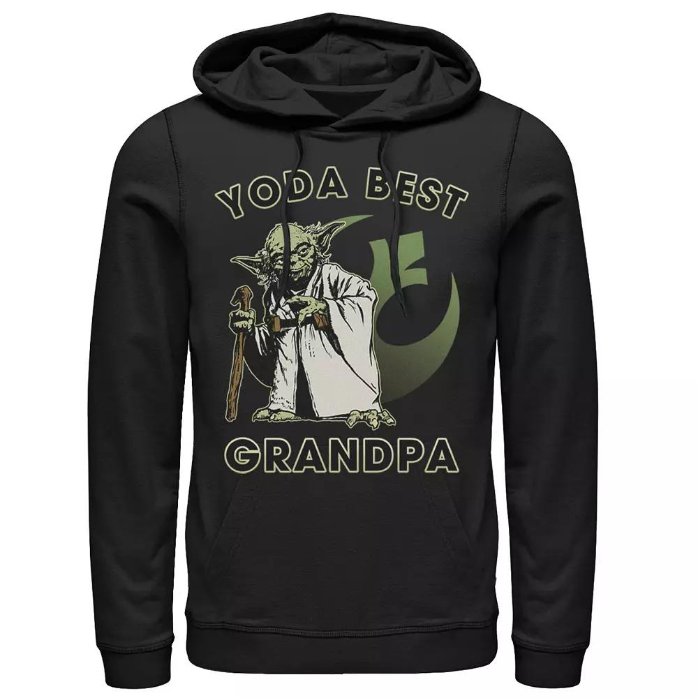 Men's Star Wars Yoda Best Grandpa Rebel Logo Hoodie,  Product Image